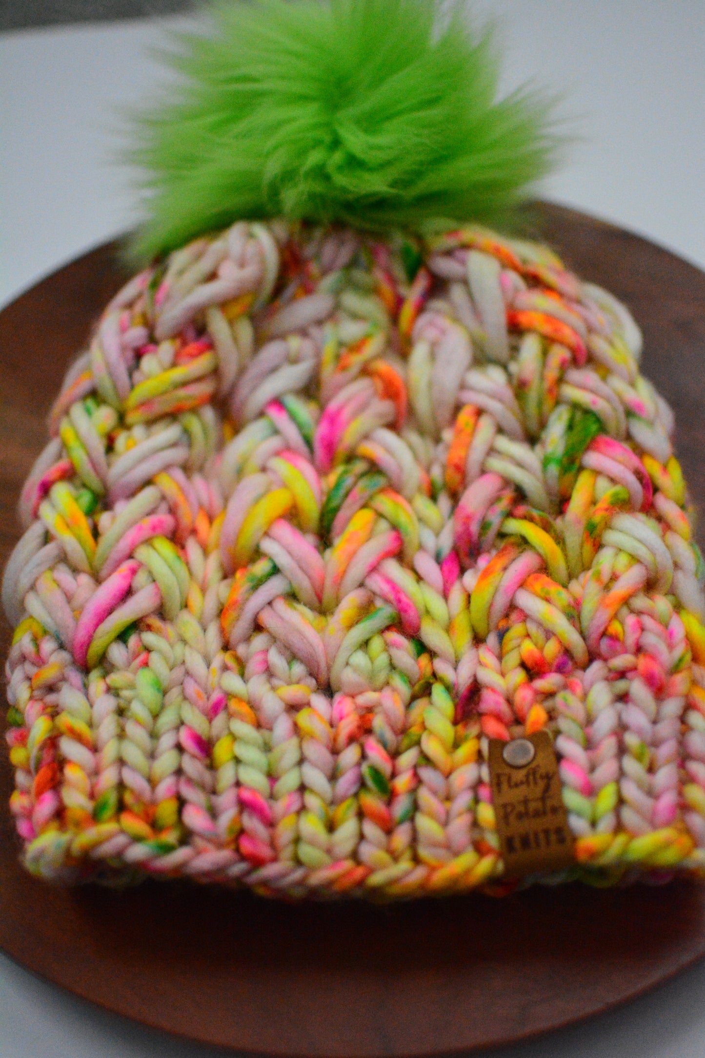 Adult Suspire Beanie - Neon Green/Pink