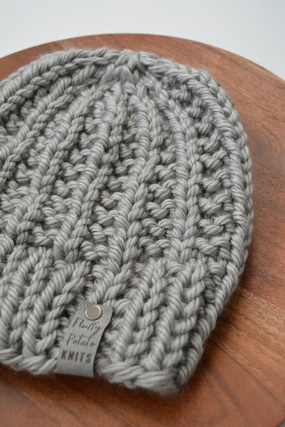 Adult Pebble Ridge Beanie - Gray