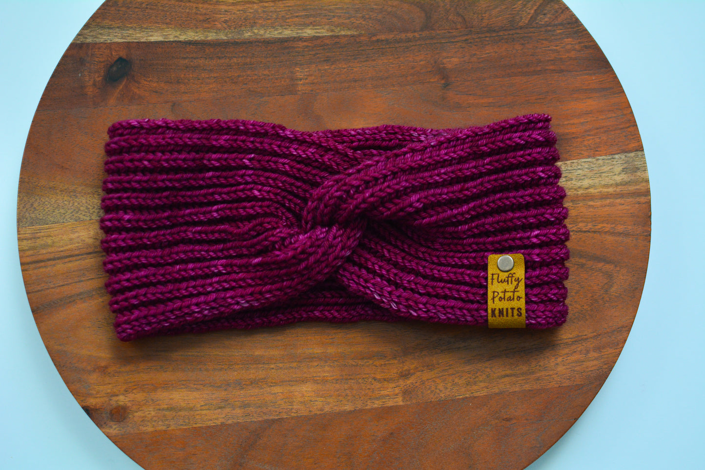 English Rib Headband with a Twist