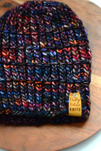 Adult Pillar and Post Beanie - Dark Multicolor
